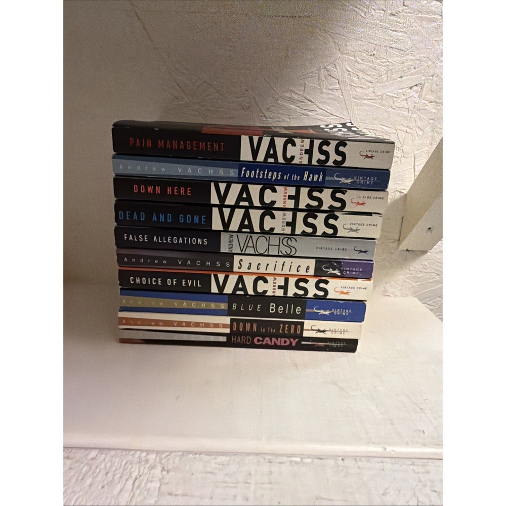 Andrew Vachss Lot 10 Burke Mystey PB + 2 Short Novel Collection & Other Novel
